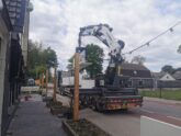 Bosch Beton - Plaatsing terrasafscheiding voor Café Wessel in Kootwijkerbroek