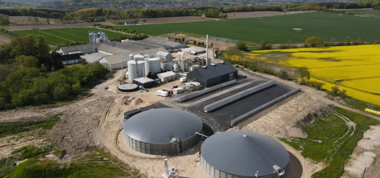 Bosch Beton - Keerwanden voor Deense biogasinstallatie OL Biogas in Langå