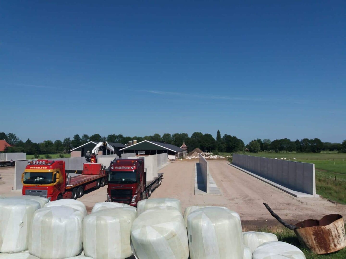 Bosch Beton - Sleufsilo's voor ruwvoer en mestopslag bij geitenmelkerij