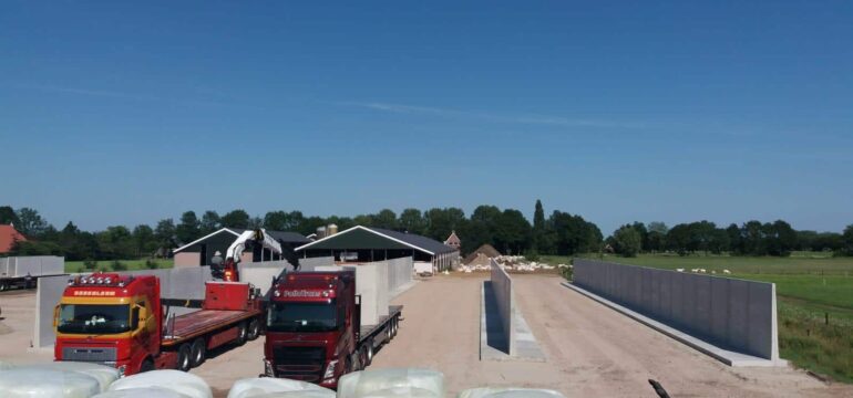Bosch Beton - Sleufsilo's voor ruwvoer en mestopslag bij geitenmelkerij
