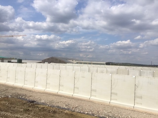 Bosch Beton sleufsilo voor biogas-plant in Dartford (Kent) in Verenigd Koninkrijk