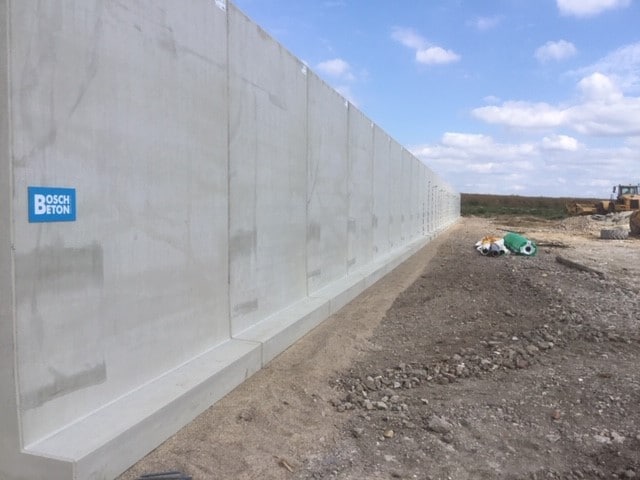 Bosch Beton sleufsilo voor biogas-plant in Dartford (Kent) in Verenigd Koninkrijk