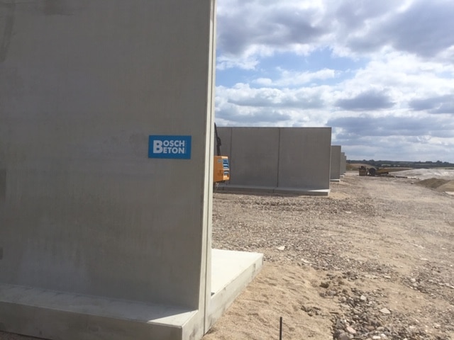 Bosch Beton sleufsilo voor biogas-plant in Dartford (Kent) in Verenigd Koninkrijk
