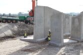 Dijk van Bosch Beton keerwanden voor rangeerstation De Vork in Haren (Groningen)