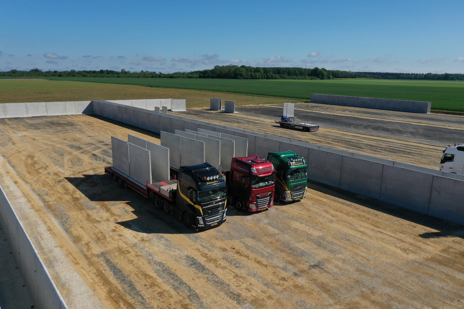 Bosch Beton - Keerwanden voor biogasproject in Lévignen, Frankrijk
