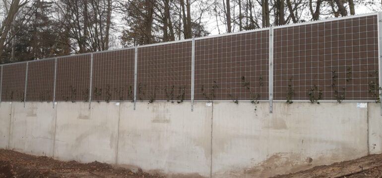 Bosch Beton - Keerwanden met kokowall als geluidswand en terreinafscheiding in Boxtel