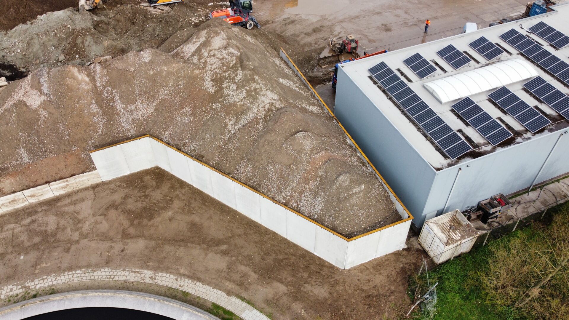 Bosch Beton - Keerwanden vervangen legoblokken bij Lekhaven in Wijk bij Duurstede