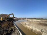 Bosch Beton - Keerwanden voor noodberging Ossehaar in Coevorden (Beeld © Waterschap Vechtstromen)