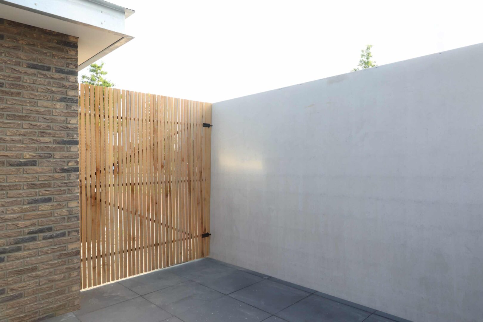 betonnen keerwand voor industriële erfscheiding tuin