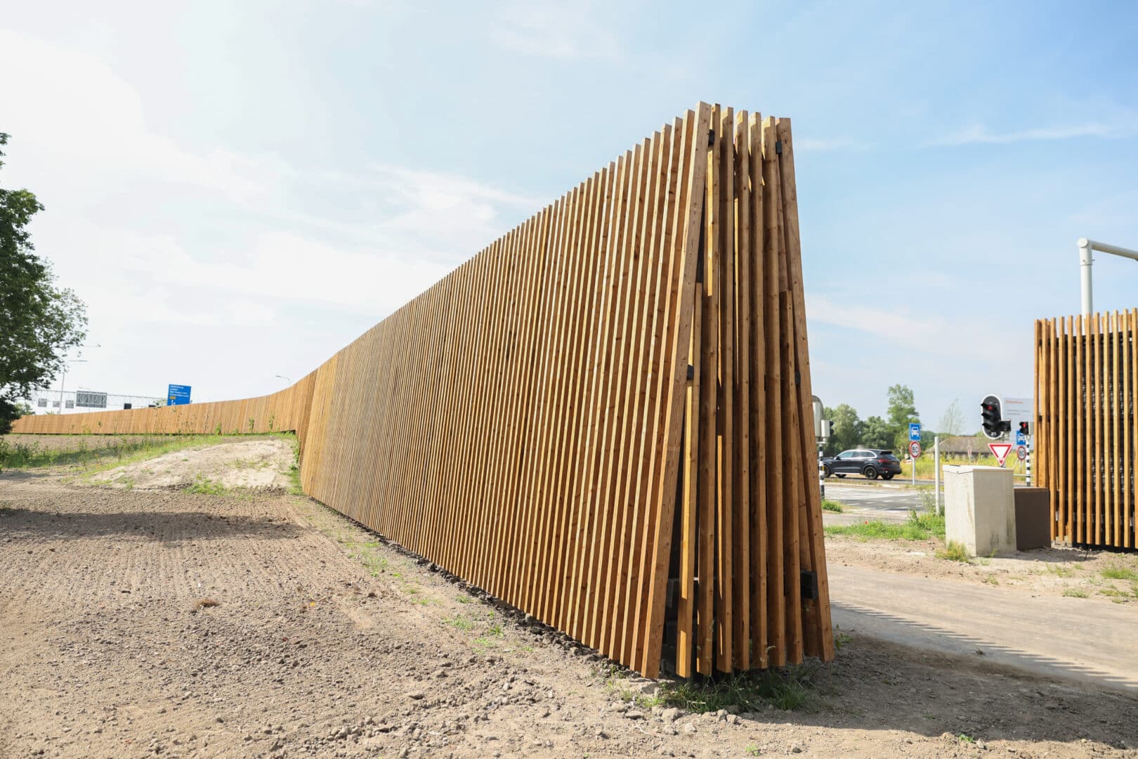 betonnen keerwanden voor geluidschermen